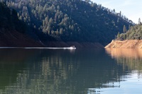 California Department of Water Resources (DWR) and California Department of Fish and Wildlife (CDFW) staff the participate in the Mid-Winter Bald Eagle Survey along the shoreline North Fork of the Feather River at Lake Oroville, in Butte County, California. Photo taken January 6, 2025.