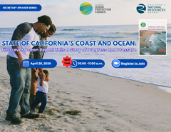 Flyer for Ambition into Action: Game-Changing Green Progress in the Golden State webinar.