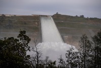 Lake Oroville water releases due to the March storms