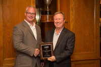 DWR's Ted Craddock recieves award for work on Oroville spillways.
