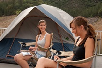 Two campers at Oroville