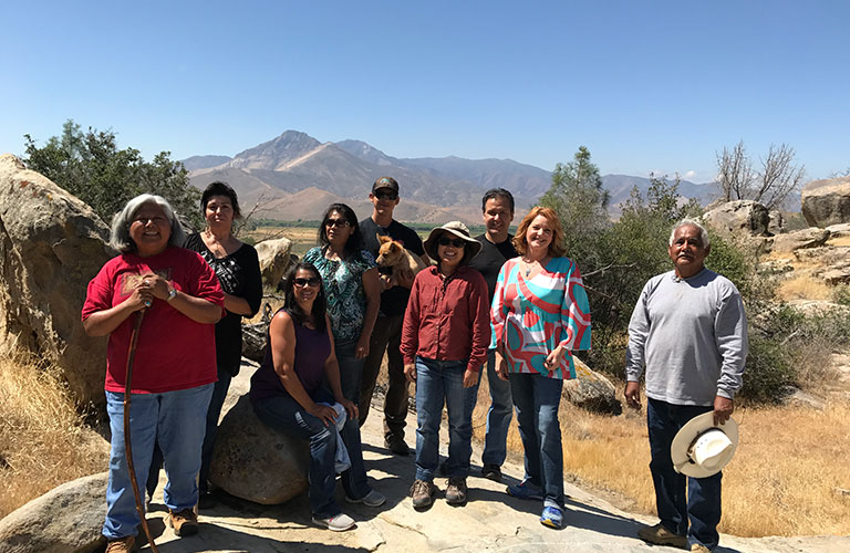 The Tubatulabal Tribe welcomes the Dept. Water Resources team in June 2017, to share tribal ecological knowledge on climate change in California.