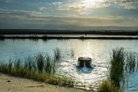 A groundwater replenishment facility in Coachella, California.