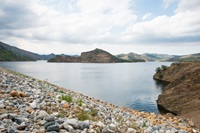 A view of Pyramid Lake, part of the State Water Project.