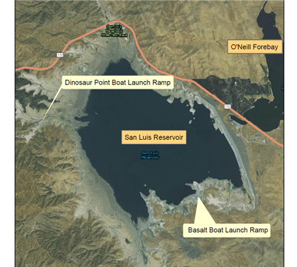 San Luis Reservoir map