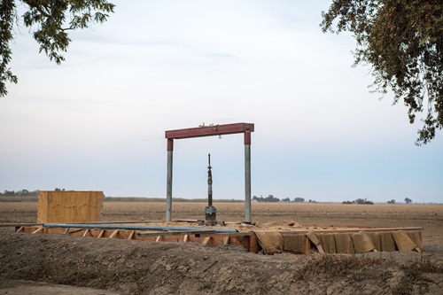 An extensometer in Zamora, California, will be rehabilitated for the Sustainable Groundwater Management Program of the California Department of Water Resources. Zamora is a city in Yolo County.