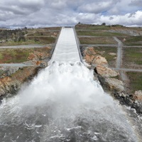 Oroville spillway on March 10, 2023
