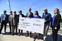 Presentation of a $55 million check to the Sacramento Regional Water Authority from the Department of Water Resources and the California Natural Resources Agency. Photo taken on September 25, 2023.