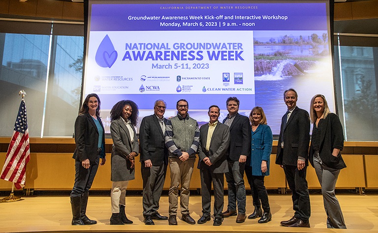 Groundwater partners who provided presentations describing their work in groundwater and why groundwater is such an important water resource in California at the 2023 Groundwater Awareness Week Kick Off and Interactive Workshop. 