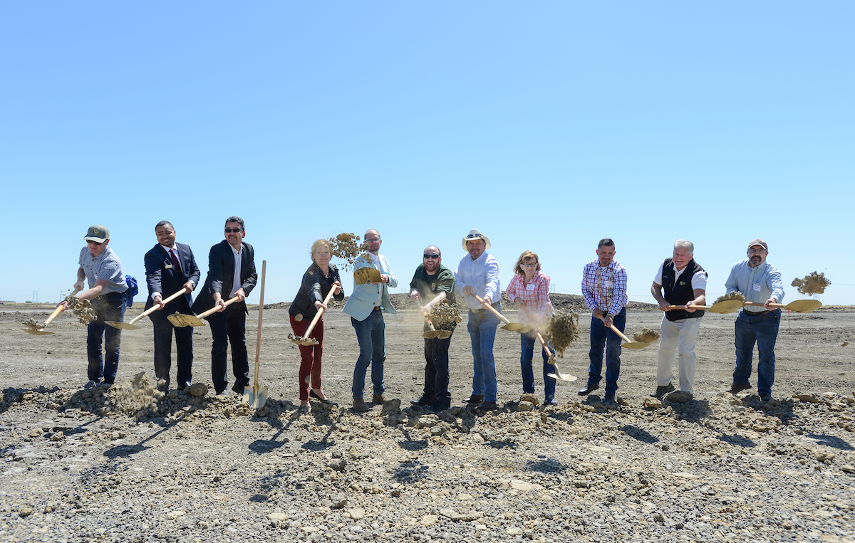 State and local officials took part in the ceremonial first shovel during the  Lookout Slough Tidal Habitat Restoration & Flood Improvement groundbreaking ceremony in Solano County.
