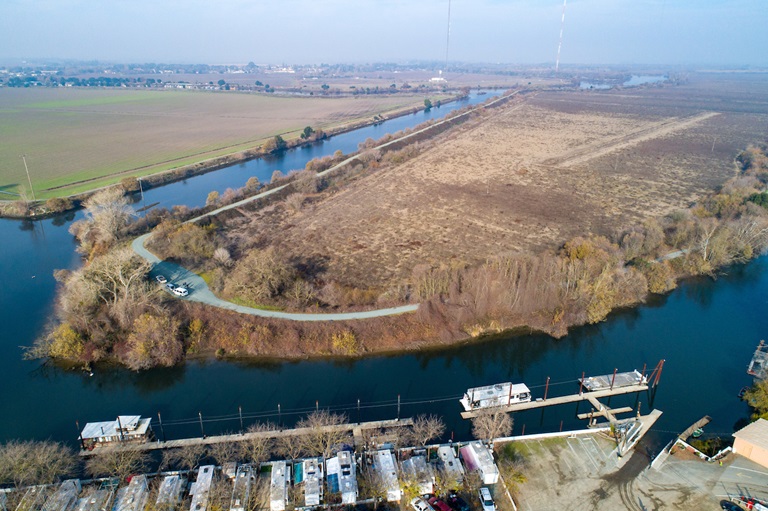 Aerial view of McCormack Williamson Tract.