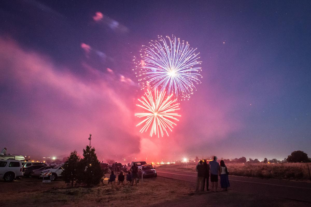 Fireworks in Oroville 