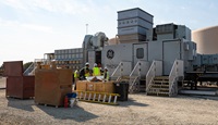 The Department of Water Resources has deployed four temporary power generator units like the one seen here, at two sites in Northern California: two here in Roseville and two in Yuba City. 