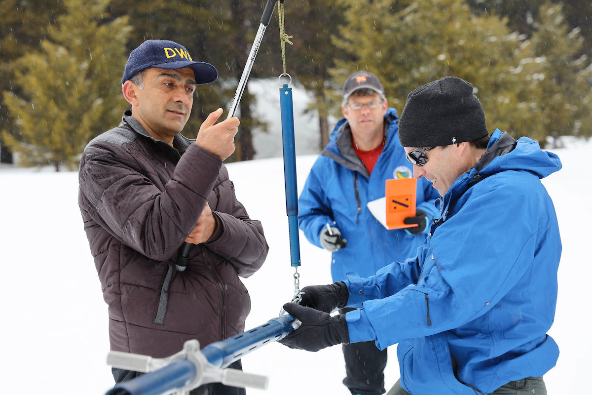 April 2019 snow survey at Phillips Station