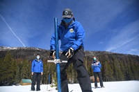image of March 1, 2022 snow survey at Phillips Station