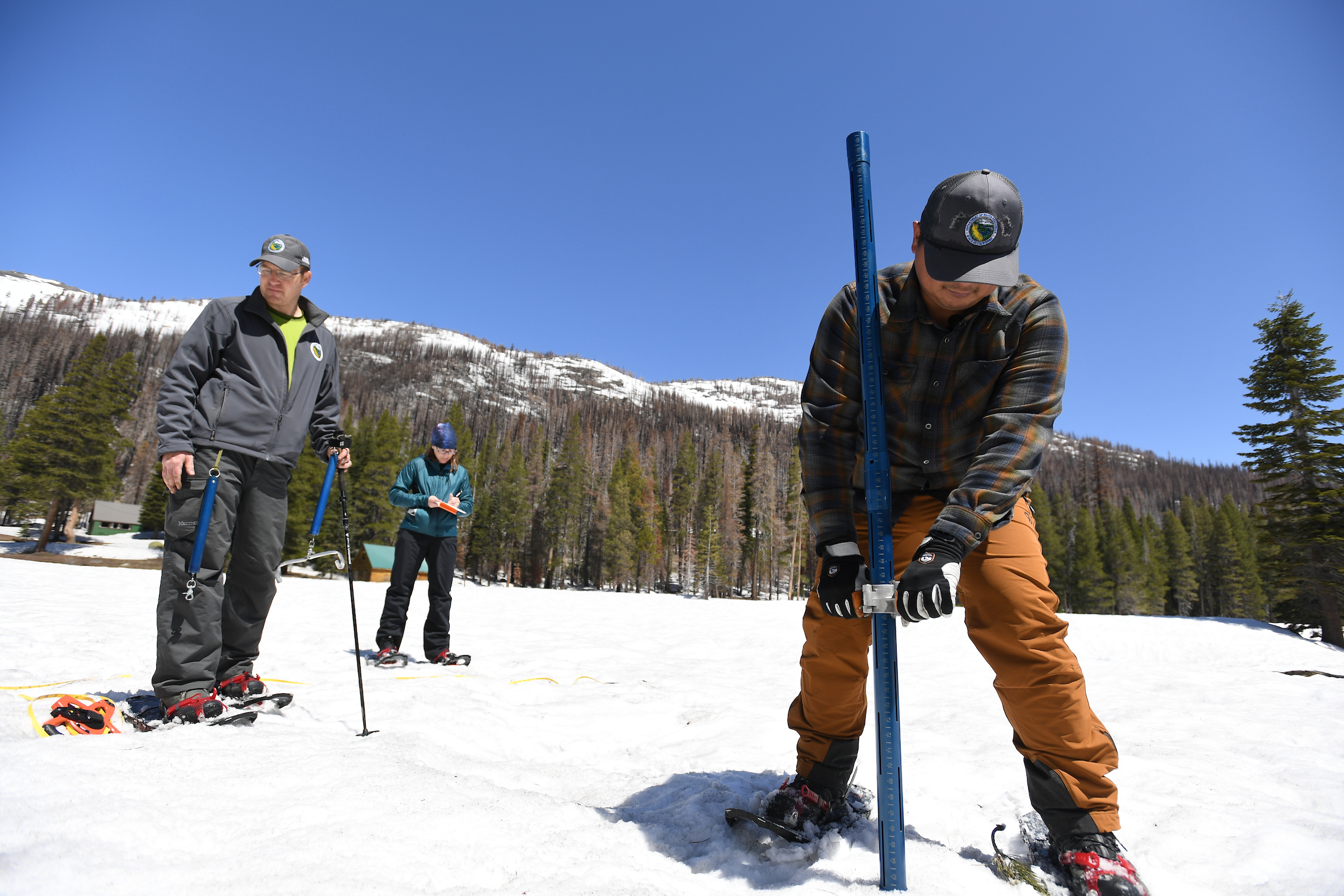 May 1, 2023 snow survey in Phillips Station