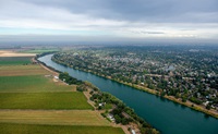 State Water Project water flows through the Sacramento River towards the Delta.