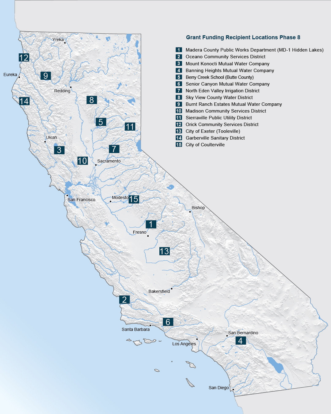 Grant Funding Recipient Locations Phase 8.