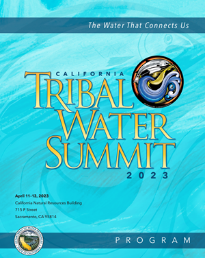 Image of the 2023 Tribal Water Summit Program. 