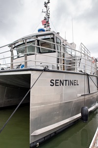  DWR’s research vessel, the Sentinel, is the principal platform for collecting water quality samples and studying phytoplankton, zooplankton, and benthos in the Sacramento-San Joaquin Delta, Suisun Bay, and San Pablo Bay. 