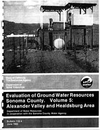 Cover of B118 report Alexander Valley in 1983.