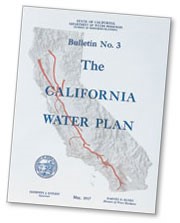 A photo of the California Water Plan Bulletin No. 3 book.